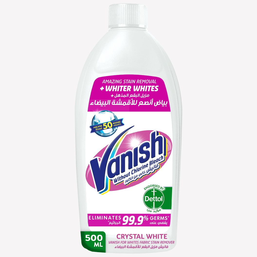 Buy Vanish Crystal White Laundry Stain Remover Liquid for White Clothes