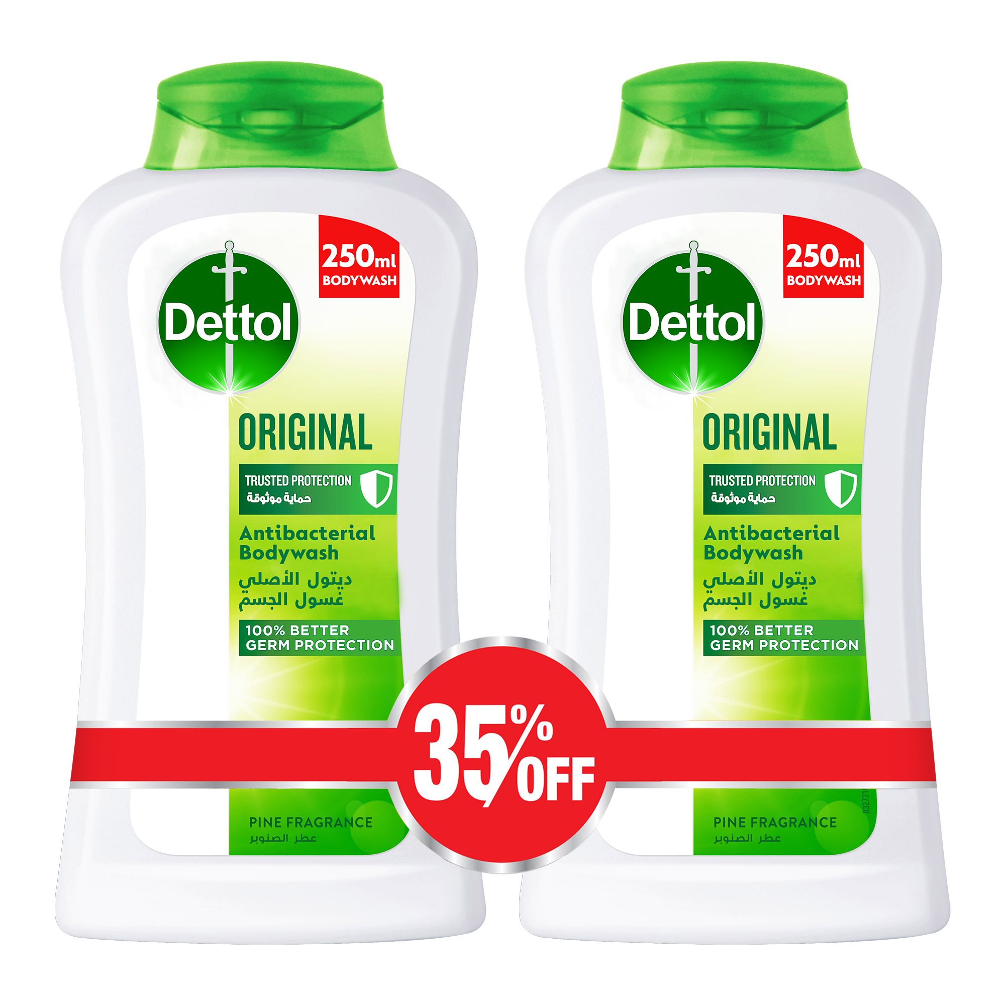 Buy Dettol Shower Gel Original 250 ml x 2 Pcs 35 Off Online in Bahrain