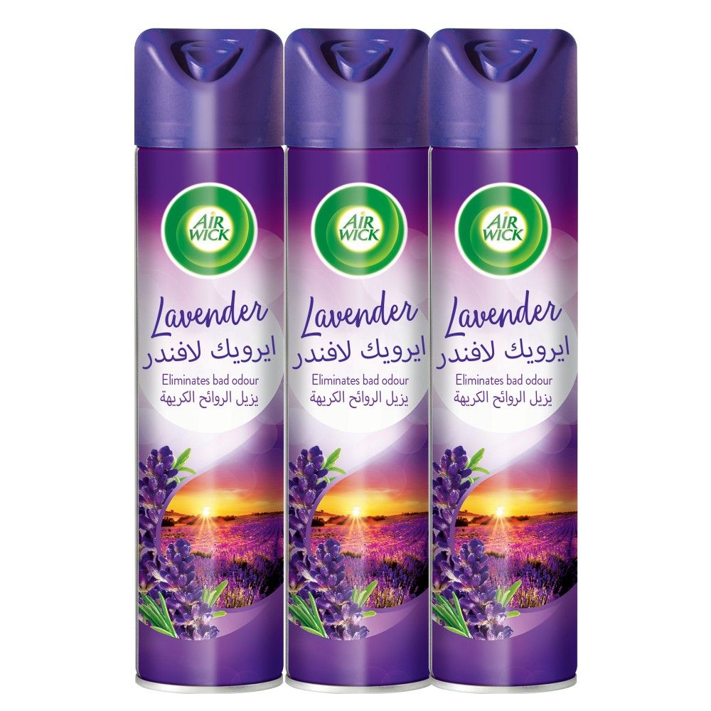 Buy Air Wick Lavender Aerosol Air Freshener, 3x300ml Online in