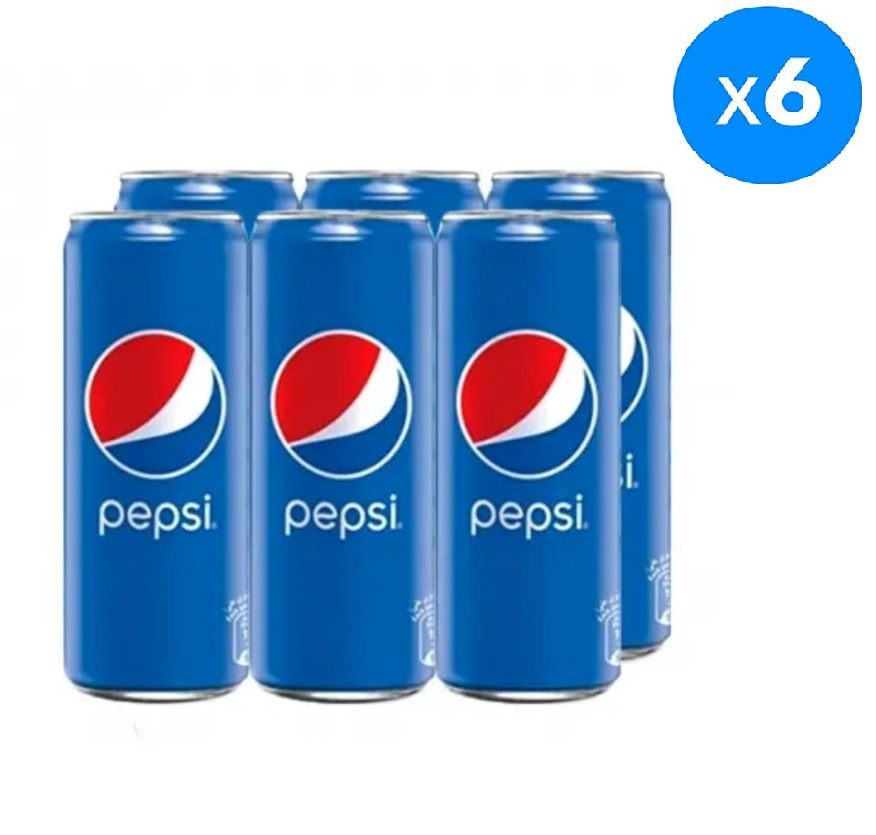 Buy Pepsi Carbonated Soft Drink Cans 6x250ml 6 Pcs Online In Jordan Talabat Jordan 8875