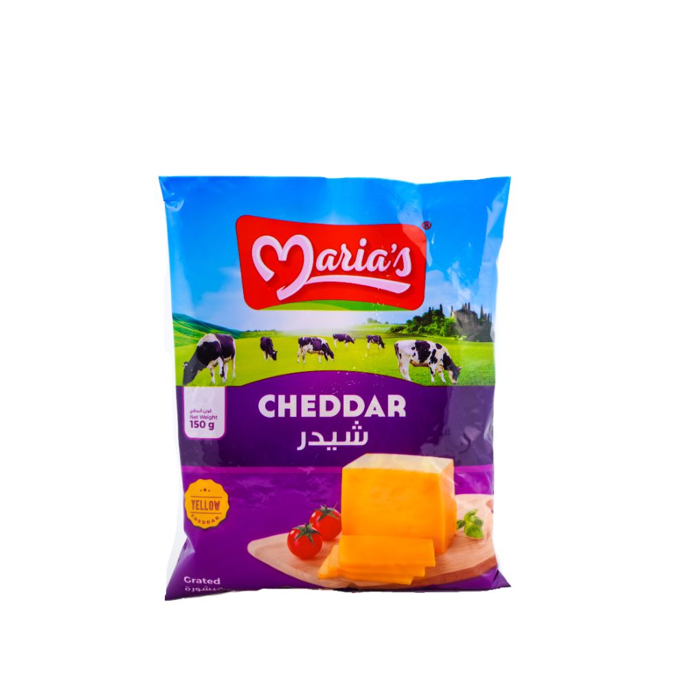 Buy Maria's Cheddar Grated Yellow Cheese 150 g Online in UAE Talabat UAE