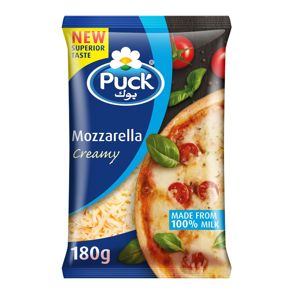 Buy Puck Creamy Shredded Mozzarella Cheese 180g Online in UAE Talabat UAE