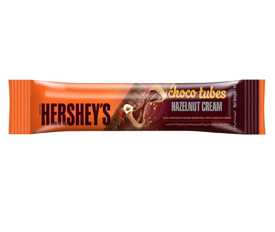 Buy Hershey’s Chocotubes Wafer Roll with Milk Chocolate & Hazelnut ...