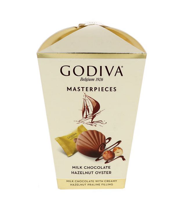 Buy Godiva Masterpieces Milk Chocolate with Hazelnut Praline Filling 117 g Online in Kuwait
