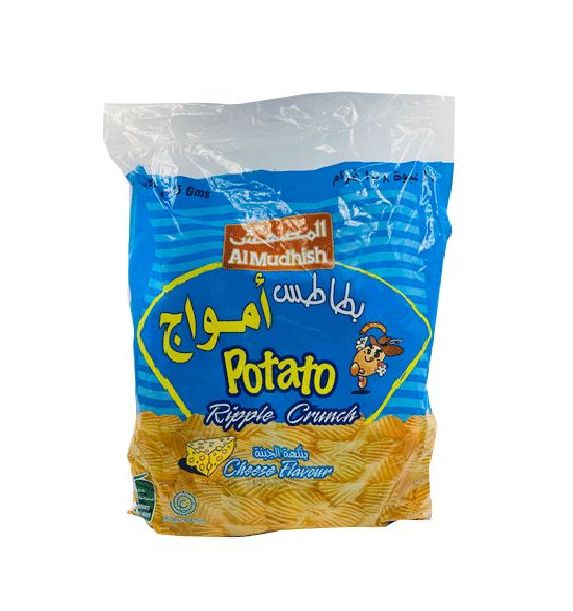 Buy Al Mudhish Ripple Cheese Potato Chips, 24x15g Online in Bahrain ...