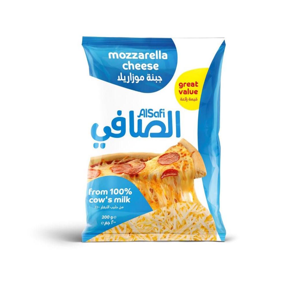 Buy AL Safi Mozzarella shredded Cheese 200 g Online in Bahrain