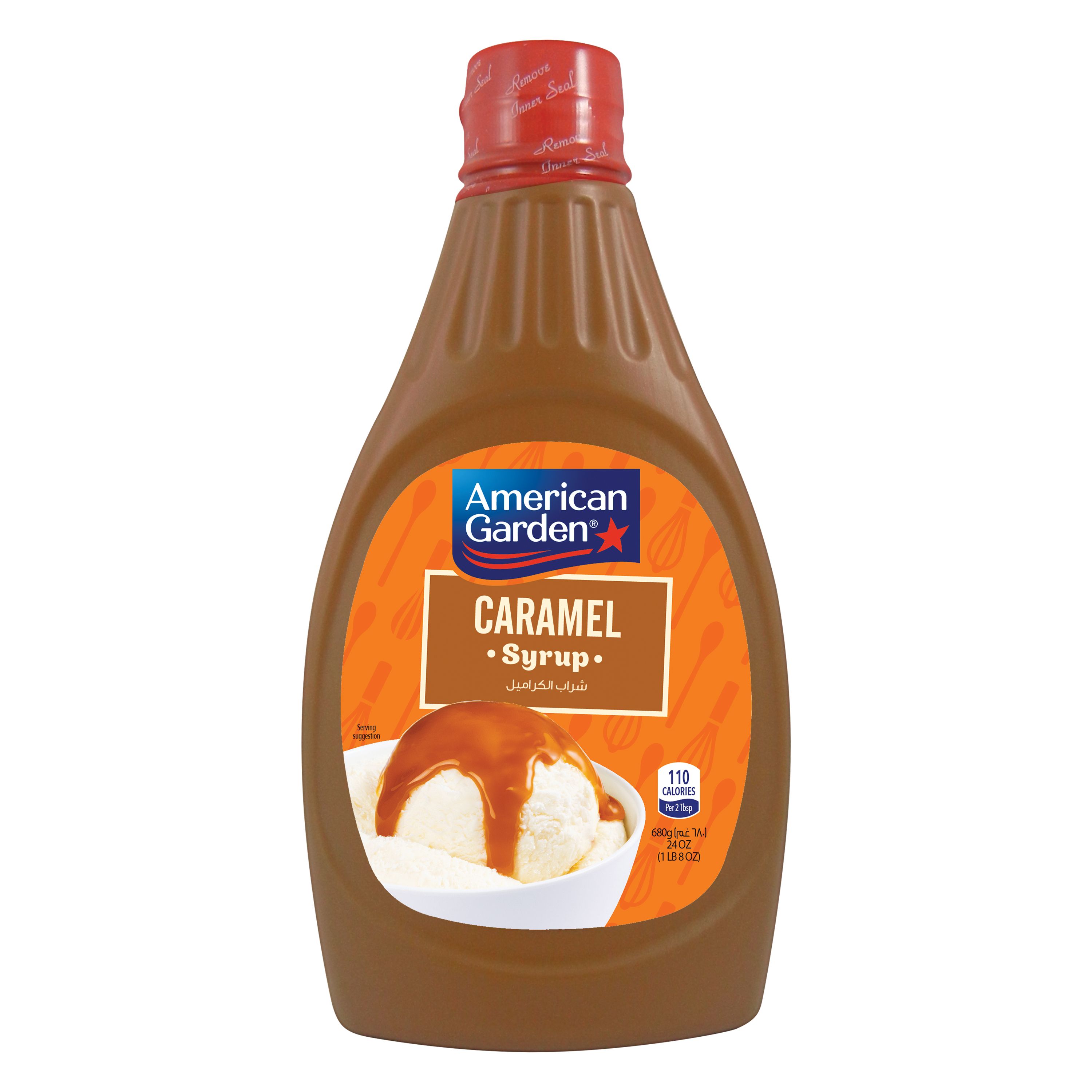 Buy American Garden Caramel Syrup, Gluten Free, Vegetarian, 680g Online