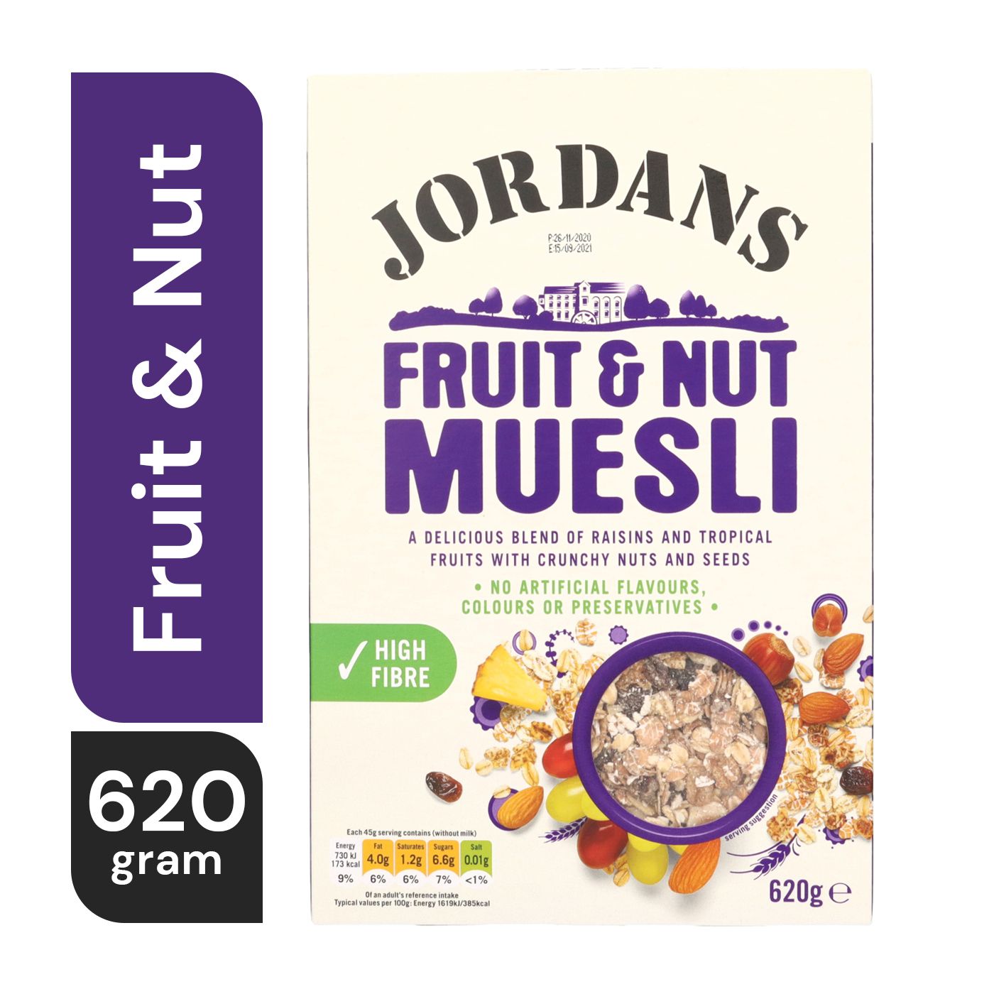 Jordans Country Crisp 500 6 Nuts Chunky g of Pack