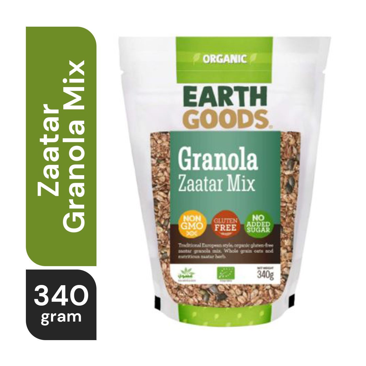 Buy Earth Goods Gluten Free, Organic Zaatar Granola Mix 340 g Online in