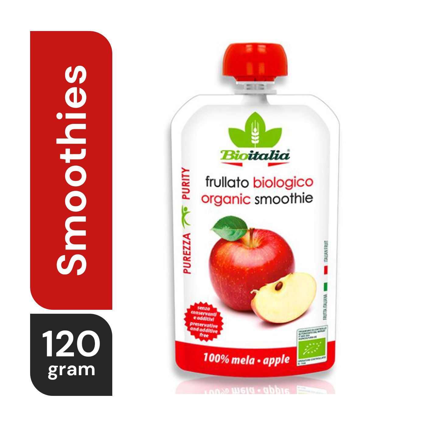 Buy Bioitalia Organic Apple Smoothie 120 g Online in UAE Talabat UAE