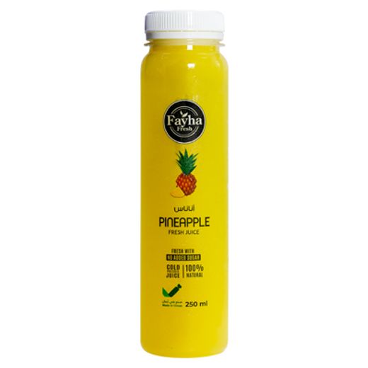 Buy Fayha Fresh 100% Pure Pineapple Juice, 250ml Online in Oman
