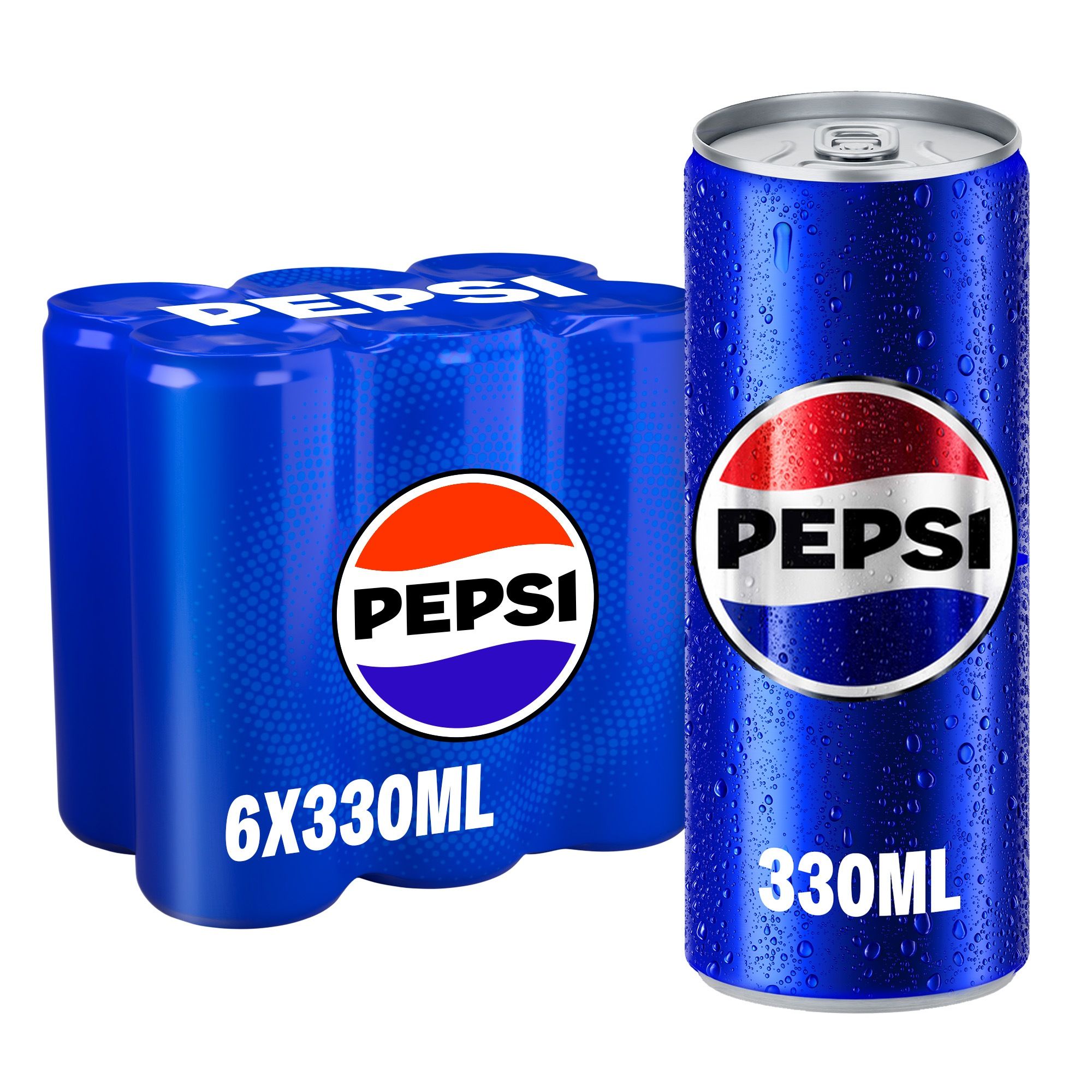 Buy Pepsi Cola Soft Drink Cans, 6x330ml Online in Bahrain | Talabat Bahrain