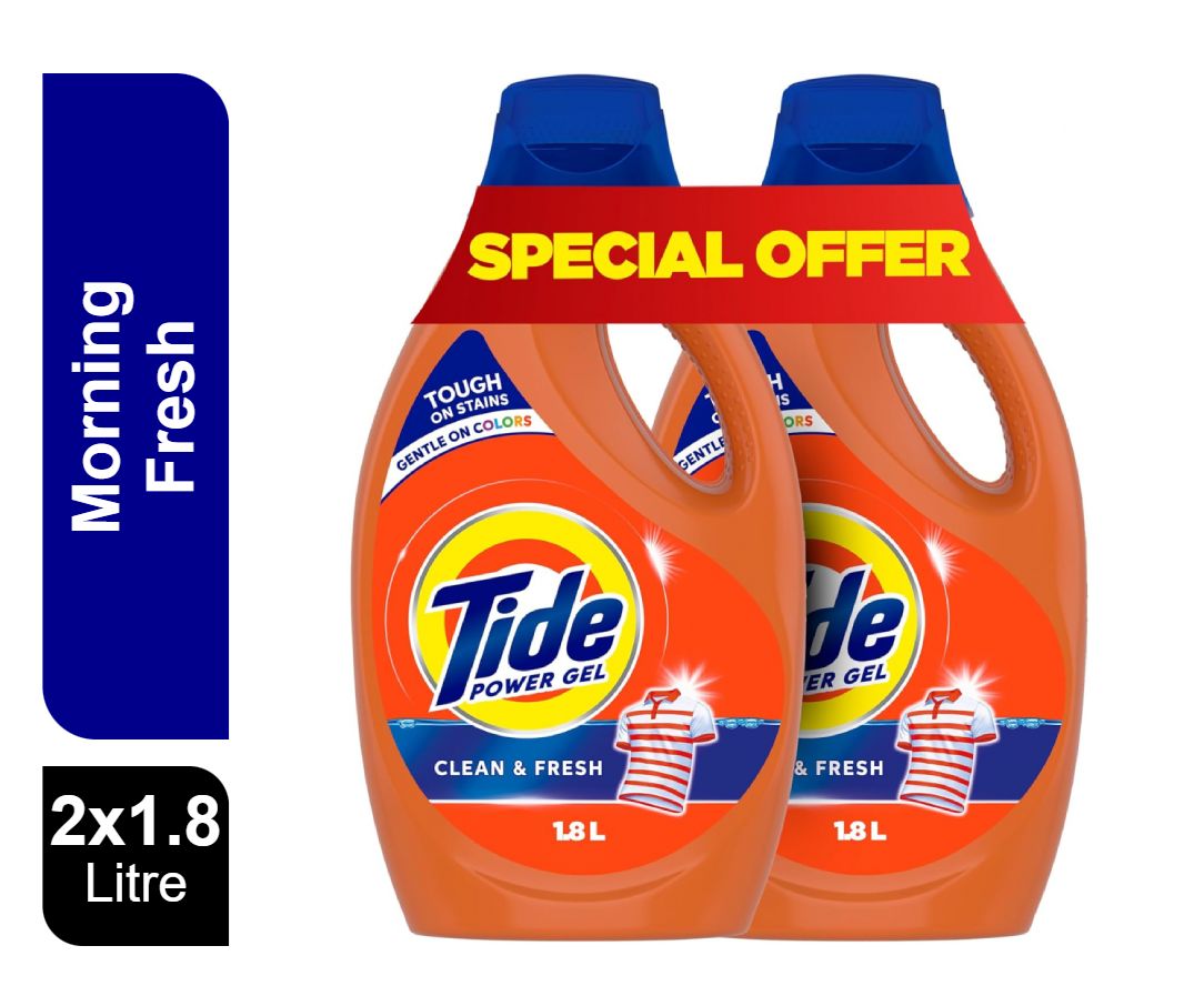 Buy Tide Morning Fresh Gel, 2x1.8L Online in Kuwait | Talabat Kuwait