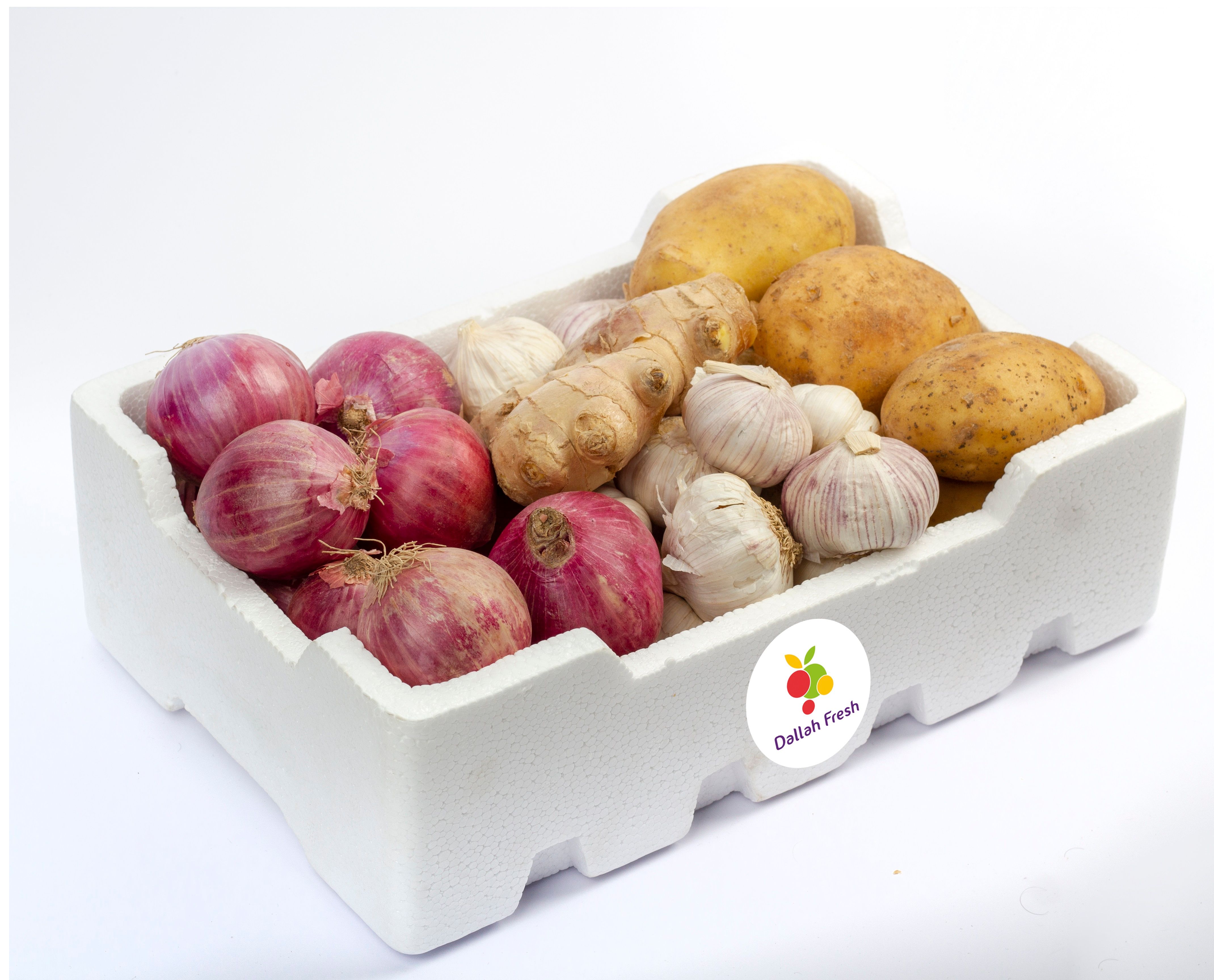 Buy Dry Box (Potato,Garlic,Onion Red,Ginger) Online in Oman Talabat Oman