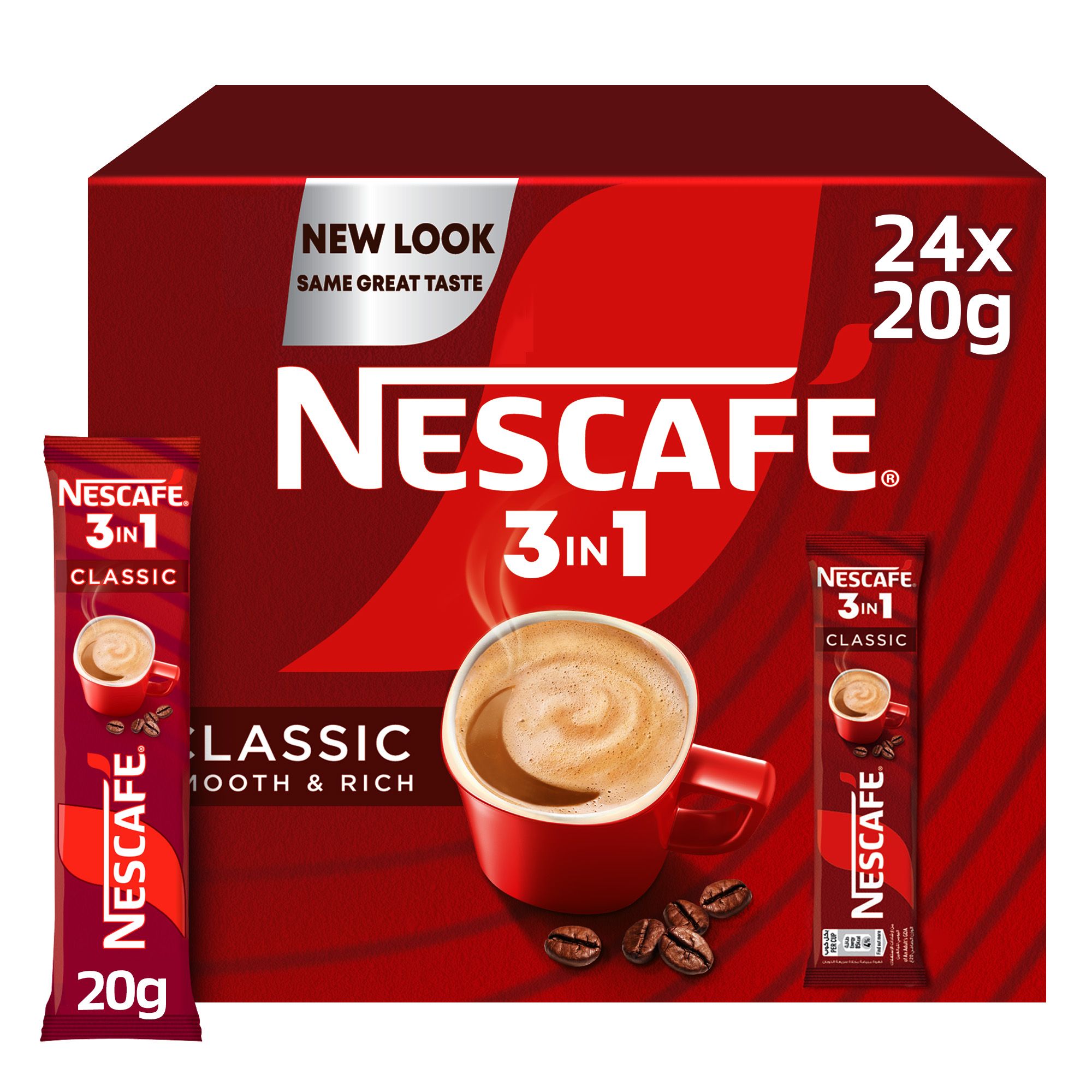 Buy Nescafe 3in1 Classic Instant Coffee Box, 24x20g Online in Oman