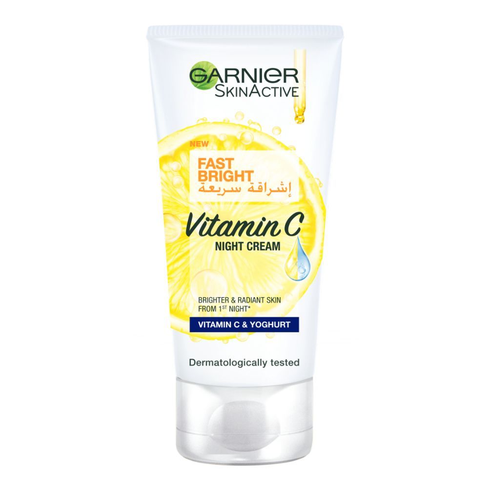 Buy Garnier Skin Active Fast Fairness Night Cream with Vitamin C Lemon And Yoghurt 50 ml Online