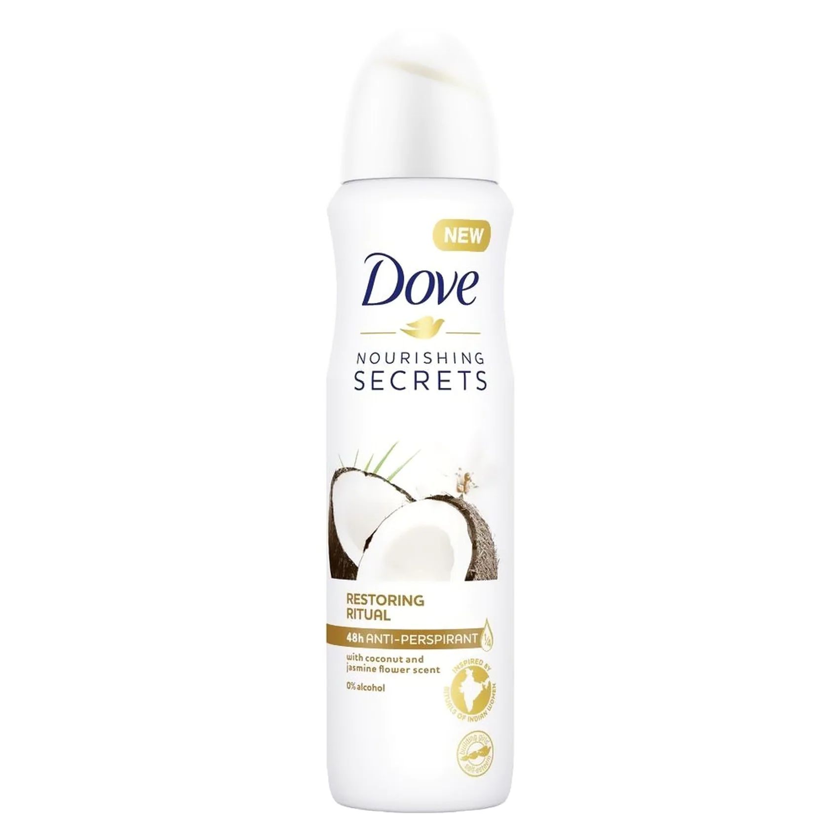 Buy Dove Women Antiperspirant Deodorant Spray Coconut And Jasmine 150Ml