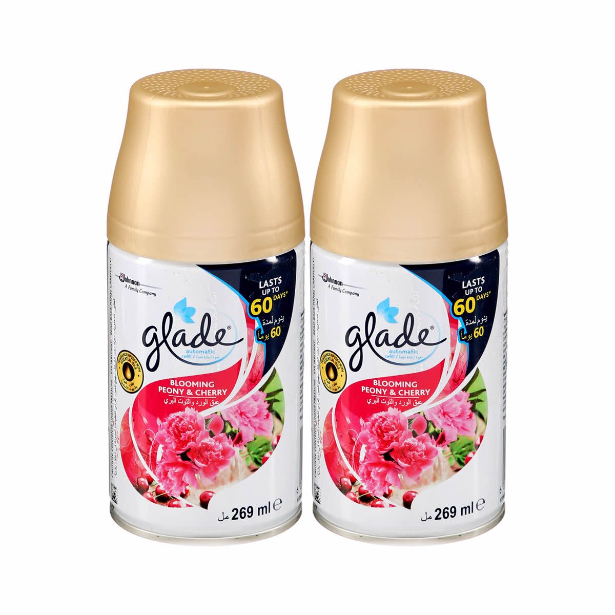 Buy Glade Automatic Refill Blooming Peony & Cherry 269 ml x 2 Pcs 25% Off  Online in Bahrain