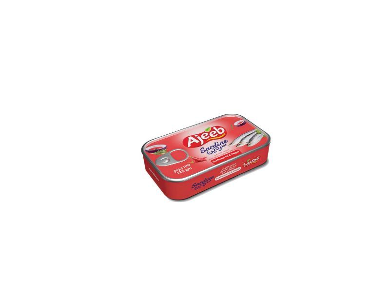 Buy Ajeeb Sardine In Sunflower Oil With Chili, 125G Online in Oman ...