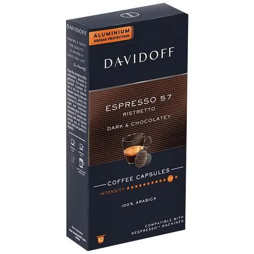 اشترِ Davidoff Nespresso Compatible Capsules Espresso 55 g 10 Capsules أونلاين في Kuwait طلبات