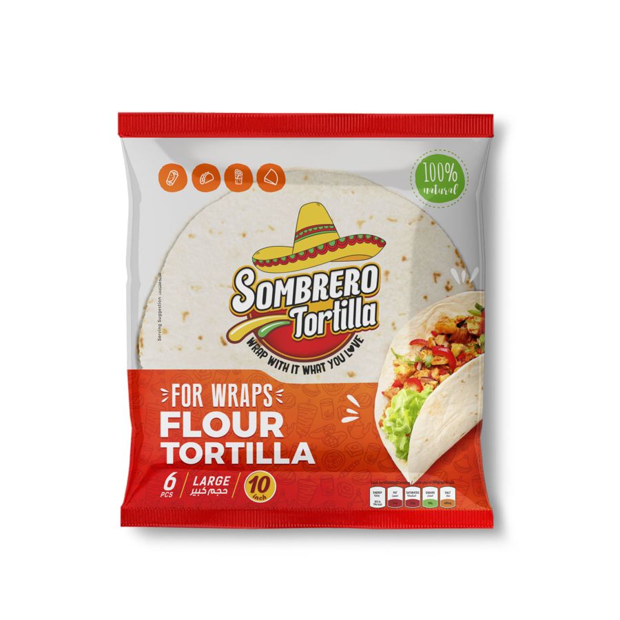 Buy Sombrero Wheat Flour Tortilla 8Inch 340 g Online in Bahrain