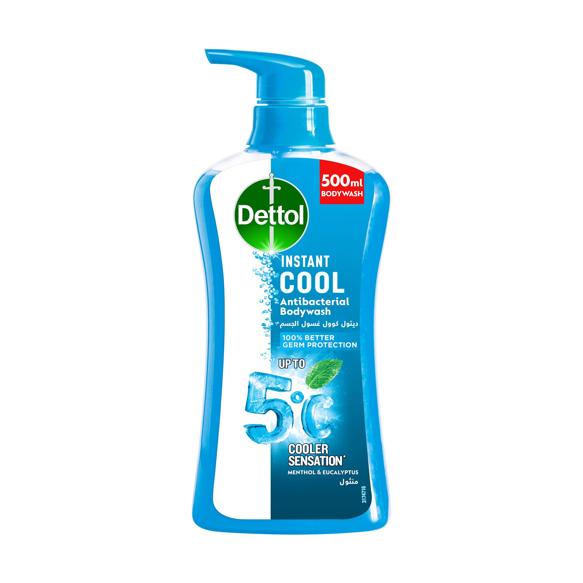 Buy Dettol Cool Menthol & Eucalyptus Shower Gel & Bodywash, 500ml
