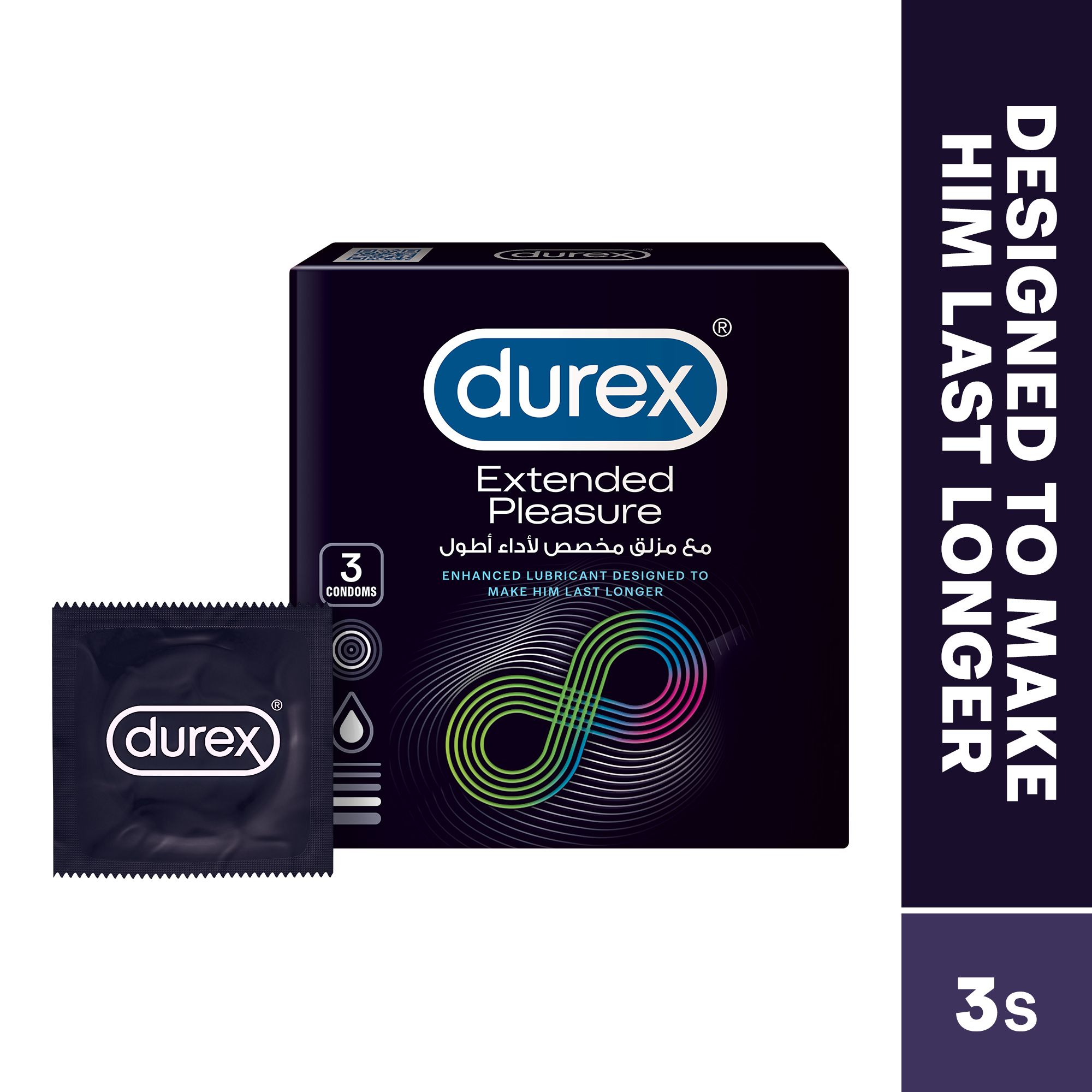 Buy Durex Extended Pleasure Condoms for Men with Enhanced Lubricant