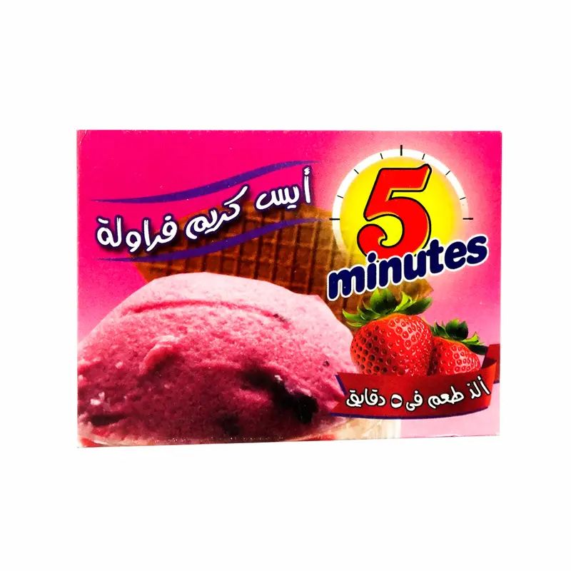 Buy 5 Minutes Strawberry Ice Cream Powder, 75g Online in Egypt