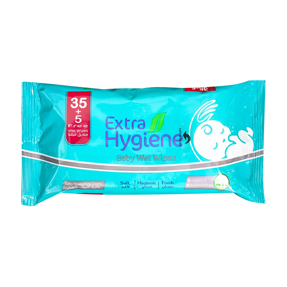 Buy Hygiene Wet Wipes Baby 35+5 Wipes Online in Egypt | Talabat Egypt