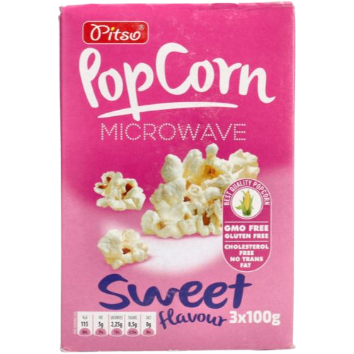 Buy Pitso Microwave Popcorn With Sweet Taste 100 Gm Online in Egypt Talabat Egypt