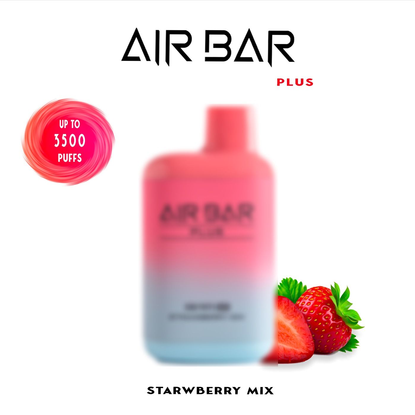 Buy AirBar Plus Strawberry Mix 3500 Puffs 20 Mg Online in Kuwait ...