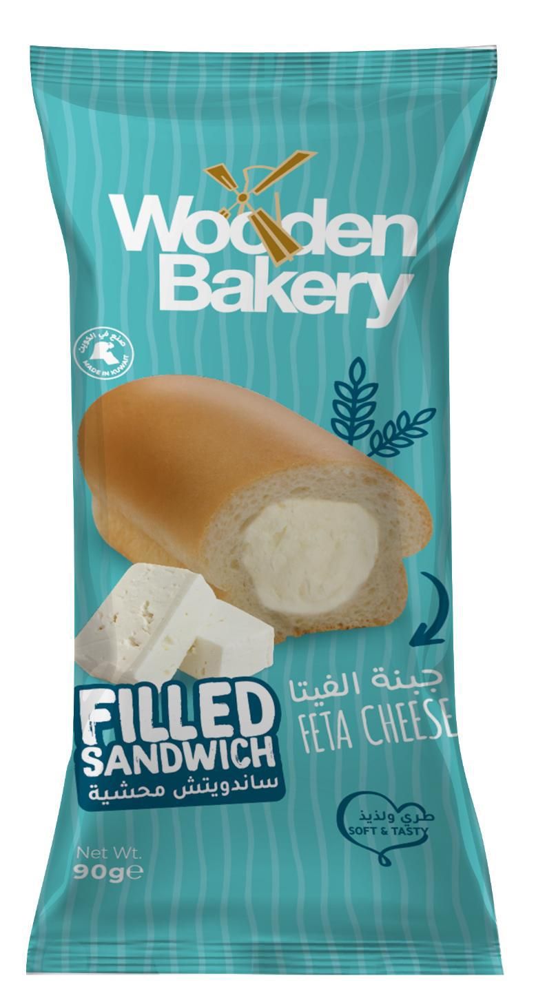 Buy Wooden Bakery Feta Cheese Filled Sandwich, 90g Online in Kuwait