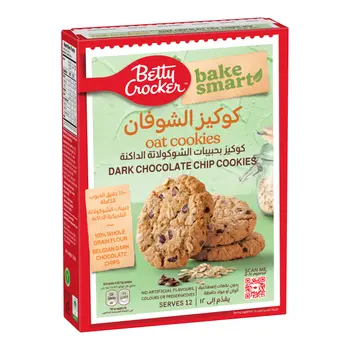 Betty Crocker Oats Dark Choco Chip Cookie Mix 250G