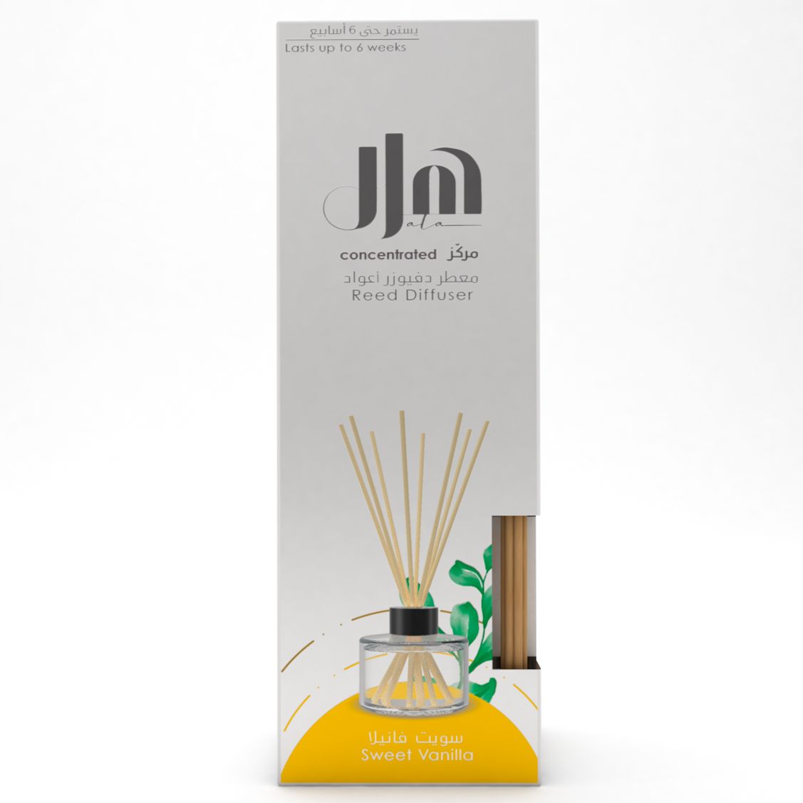 Buy Hala Sweet Vanilla Reed Diffuser, 100ml Online in Kuwait Talabat
