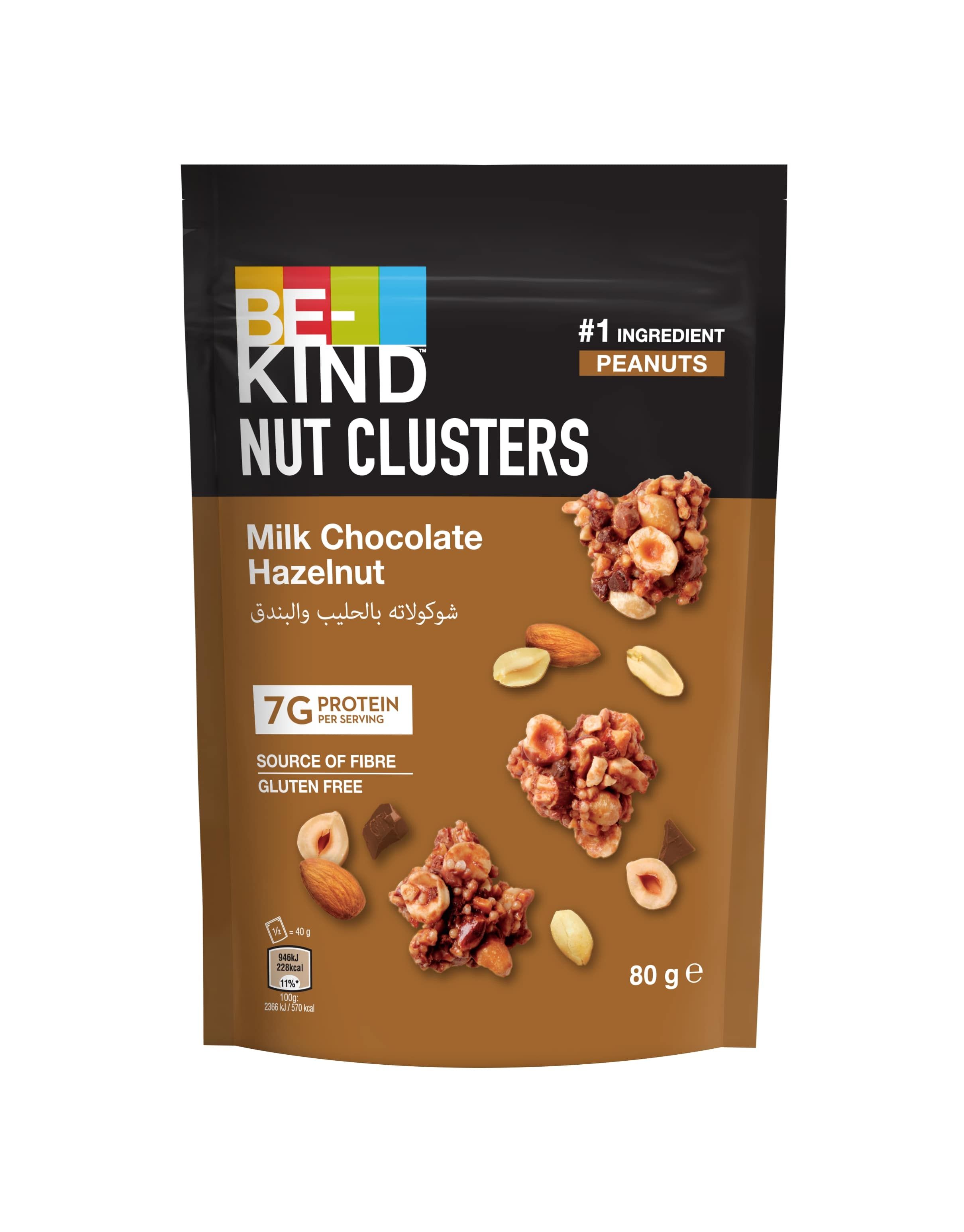 Buy Be Kind Hazelnut Milk Chocolate Clusters, 80g Online in Bahrain