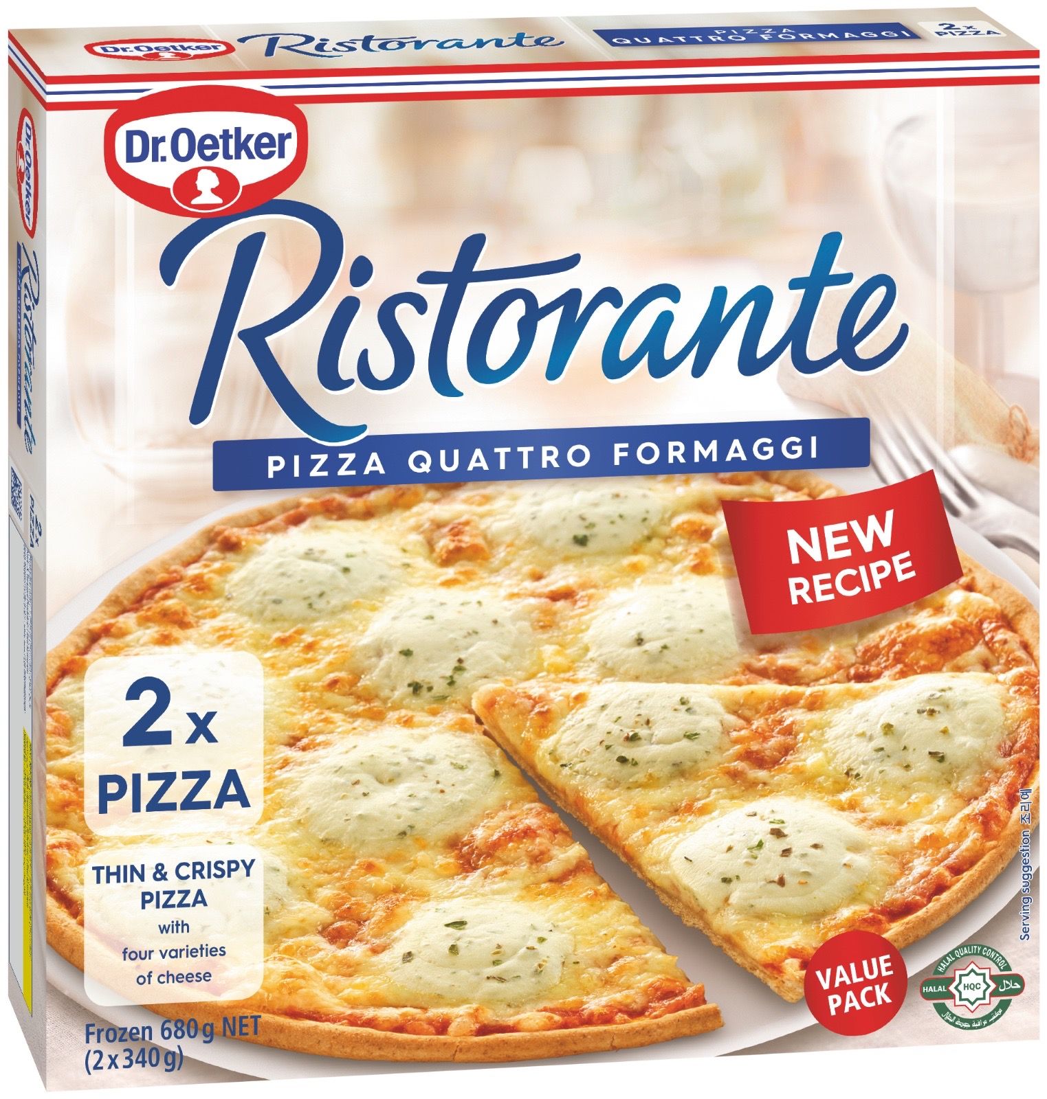 Buy Dr Oetker Ristorante Quattro Formaggi Pizza, 2x340g Online in