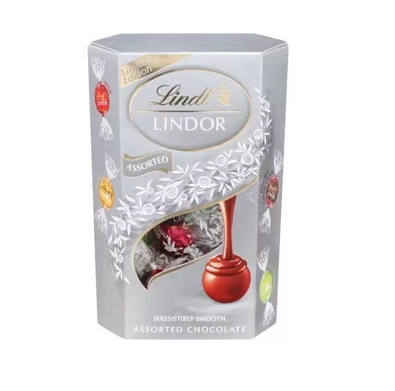 Buy Lindt Lindor Silver Assorted Milk Chocolate, 200g Online in Kuwait Talabat Kuwait