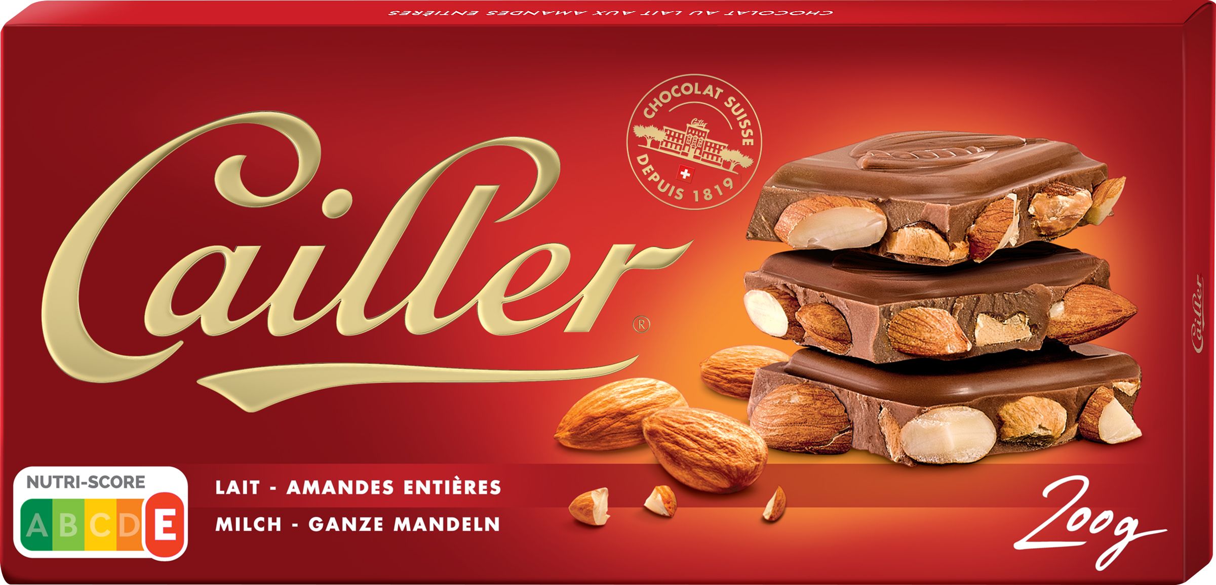 Buy Cailler Milk Chocolate with Almonds Tab, 200g Online in Kuwait ...