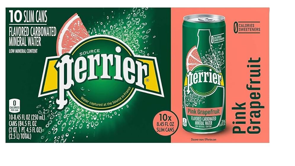 Buy Perrier Sparkling Water Pink GrapeFruit Flavor 250 ml * 10 Pcs