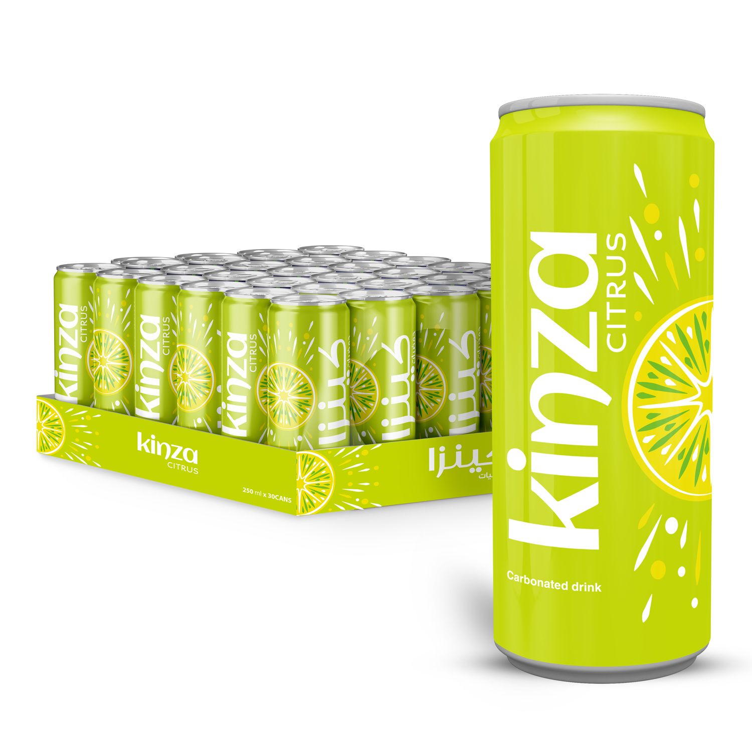 Buy Kinza Citrus 250 ml x 30 Pcs Online in Kuwait | Talabat Kuwait