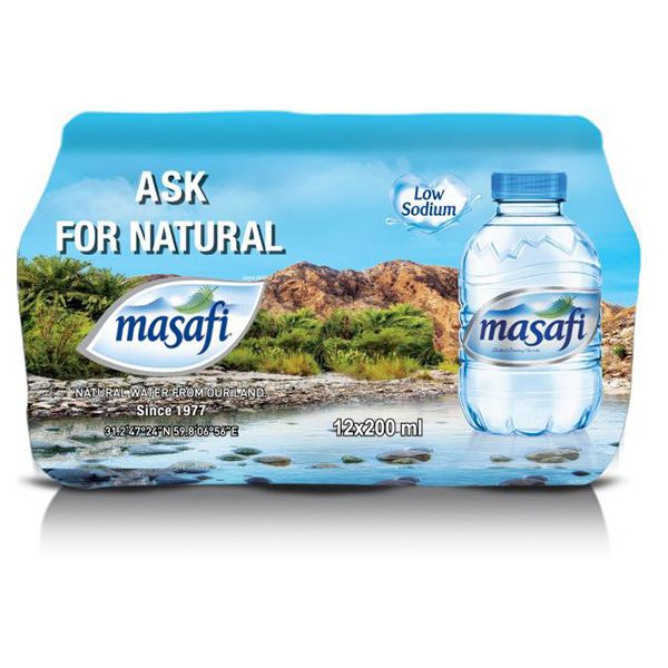 Buy Masafi Mineral Water 12X200ml Online in Oman Talabat Oman