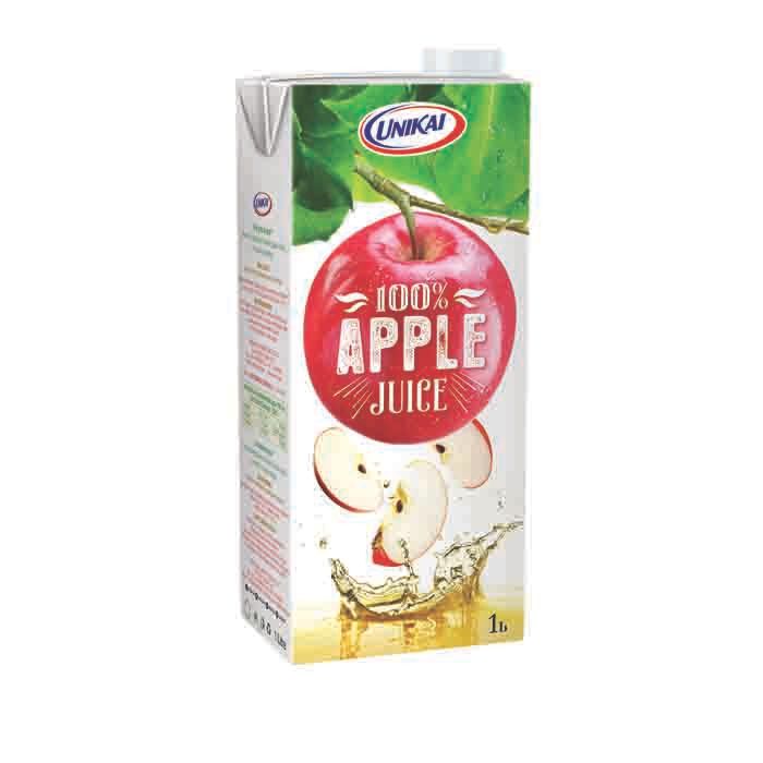 Buy Unikai Long Life Apple Juice No Added Sugar 1 ltr Online in UAE