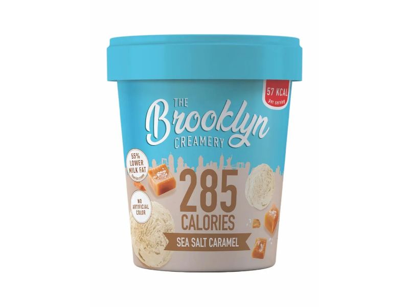 Buy Brooklyn Creamery Sea Salt Caramel Low Calorie Ice Cream 450Ml Tub Online in Kuwait