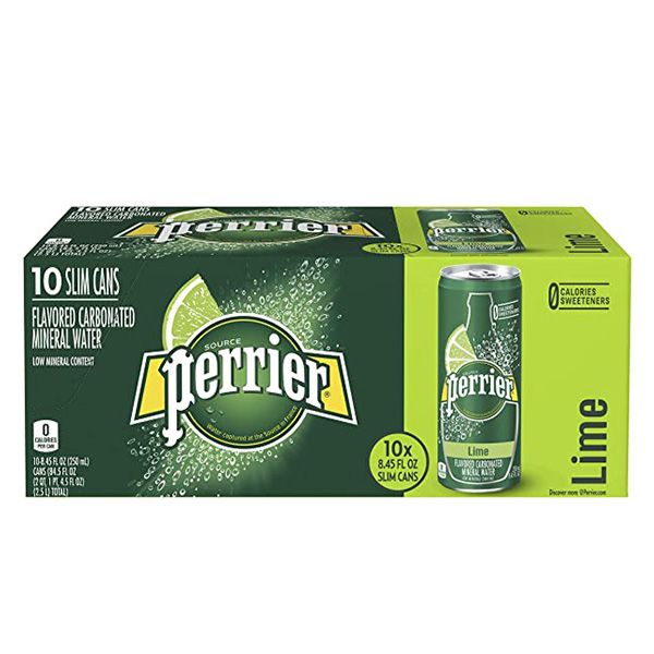 Buy Perrier Natural Sparkling Mineral Water Lime 250 ml x 10 Pcs Online