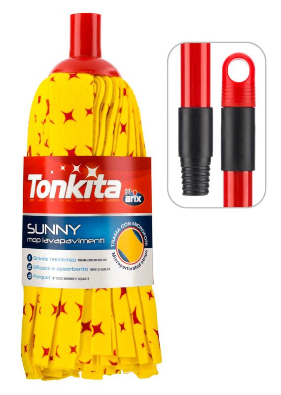 Buy Tonkita Sunny Nonwoven Mop with Microperf Strips with Handle Online ...