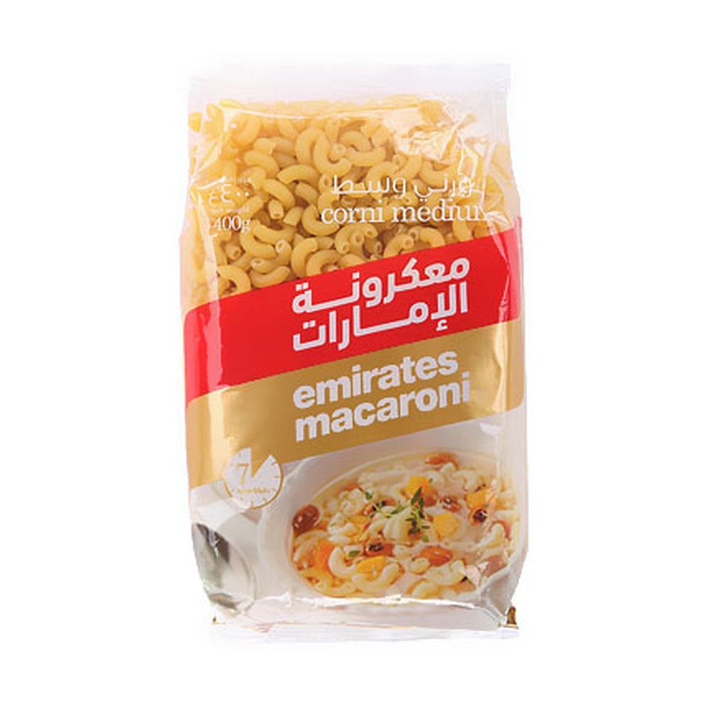 Buy Emirates Medium Macaroni Corni Pasta 400g Online in Oman Talabat Oman