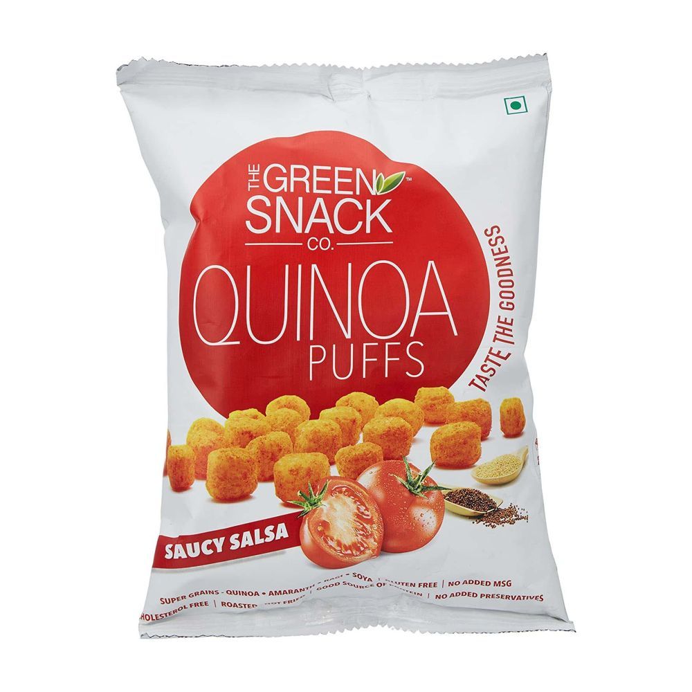 Buy Green Snacks Saucy Salsa Quinoa Puffs 50 g Online in UAE Talabat UAE