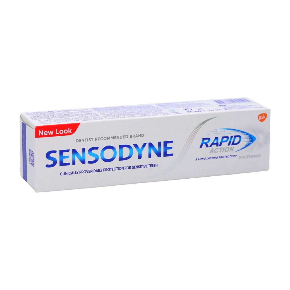 Buy Sensodyne Rapid Action Whitening Toothpaste 75 Ml Online In Kuwait Talabat Kuwait