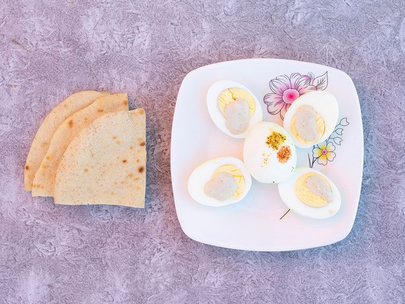 Boiled Eggs Sandwich