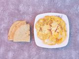 Omelette With Pastrami Platter